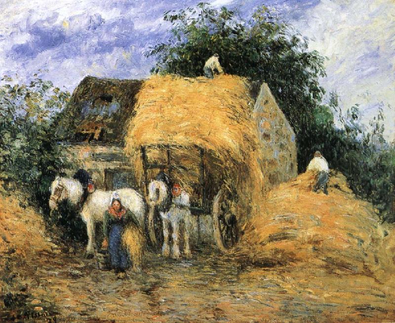 Camille Pissarro Yun-hay carriage Germany oil painting art
